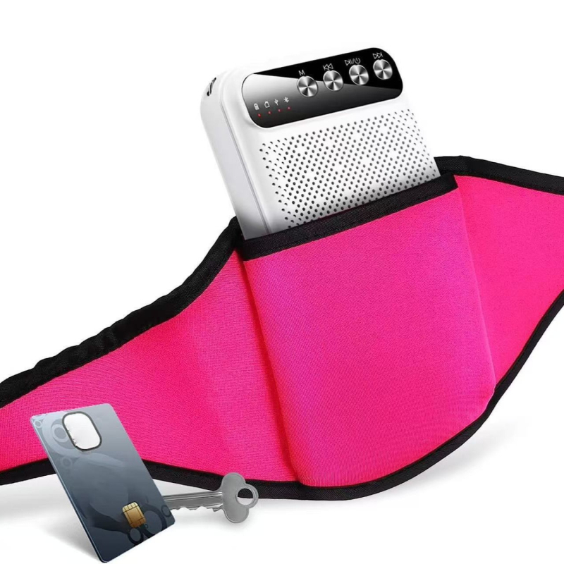 Material pentru scufundări transfrontaliere, alergare, fitness, exerciții de grup, yoga, sport, depozitare telefon mobil, ghid turistic, antrenor, geantă pentru microfon