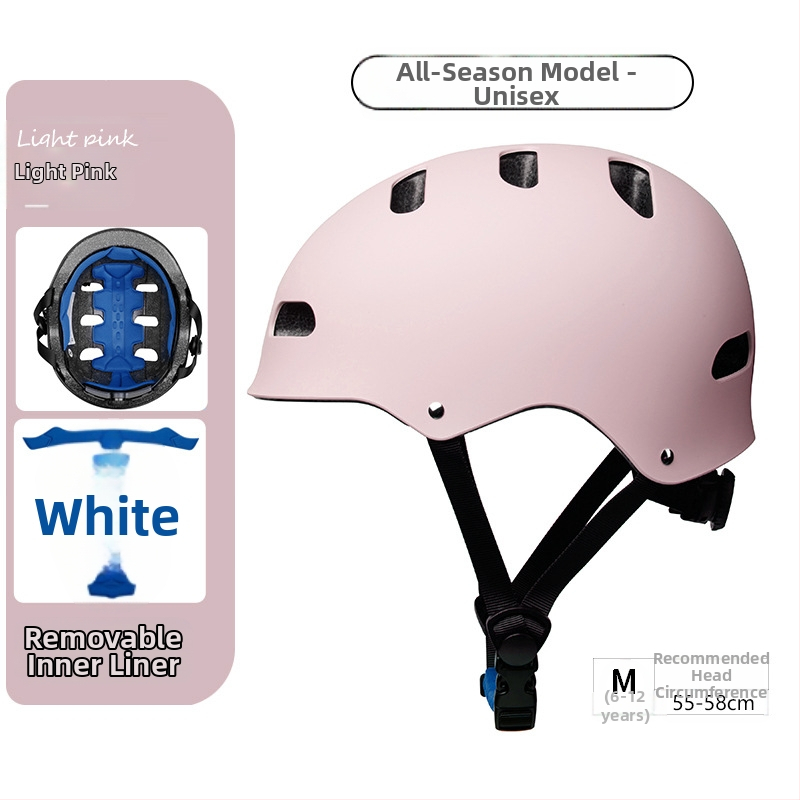 Vaikiškas šalmas riedlentei „Plum Blossom“ šalmas berniukams ir mergaitėms, reguliuojamo aukščio dviračio šalmas, sertifikuotas šalmas su galva ir uodega