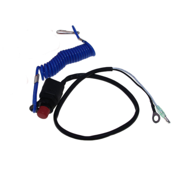 Превключвател за аварийно изключване на пламъка на извънбордовата машина с червен превключвател за дърпане на въже, водоустойчив превключвател