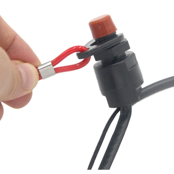 Превключвател за аварийно изключване на пламъка на извънбордовата машина с червен превключвател за дърпане на въже, водоустойчив превключвател