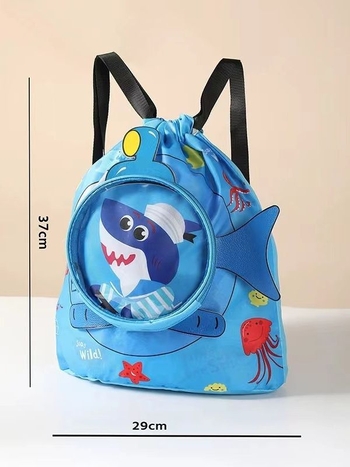 Νέα παιδική τσάντα κολύμβησης, τσάντα διαχωρισμού για στεγνό και βρεγμένο μπάνιο, τσάντα αποθήκευσης κολύμβησης, σακίδιο πλάτης με πλαίσιο και αποθήκευση στην παραλία