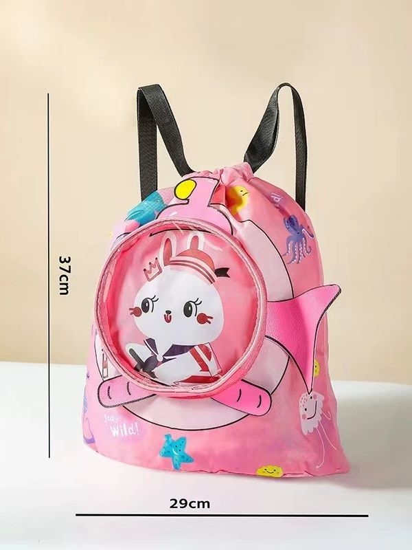 Νέα παιδική τσάντα κολύμβησης, τσάντα διαχωρισμού για στεγνό και βρεγμένο μπάνιο, τσάντα αποθήκευσης κολύμβησης, σακίδιο πλάτης με πλαίσιο και αποθήκευση στην παραλία