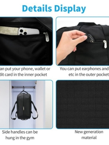 Határokon átnyúló Amazon kis méretű fitnesztáska, 14 hüvelykes, könnyű, kézipoggyász, sportoláshoz