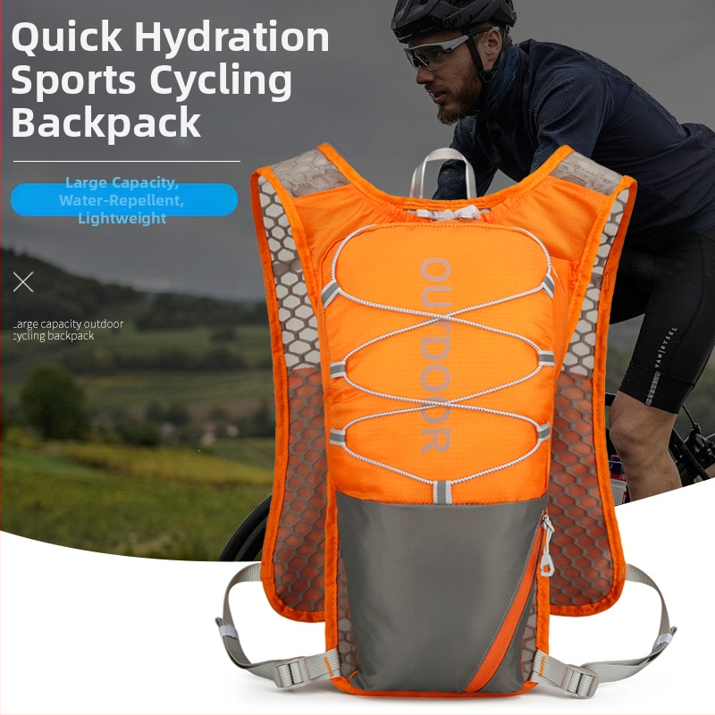 Amazoni multifunktsionaalne nailonist jooksukast seljakott maratoni turvalisusega helkur spordiseljakott veekott seljakott jalgrattasõidukott