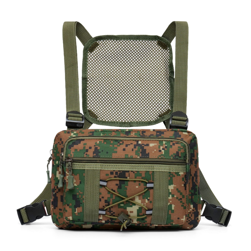 Πολυλειτουργική τσάντα ώμου για άνδρες 2021, τσάντα ώμου crossbody, στρατιωτικό σακίδιο πλάτης καμουφλάζ στο στήθος, μοντέρνα ανδρική τσάντα ώμου με μία κίνηση