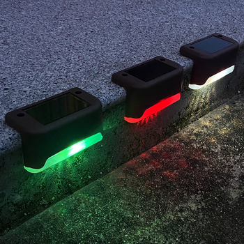 Napelemes kültéri kerti lámpa otthoni kerti elrendezés vízálló lépcsőlámpa kerítés korlát világítás dekoratív lámpa