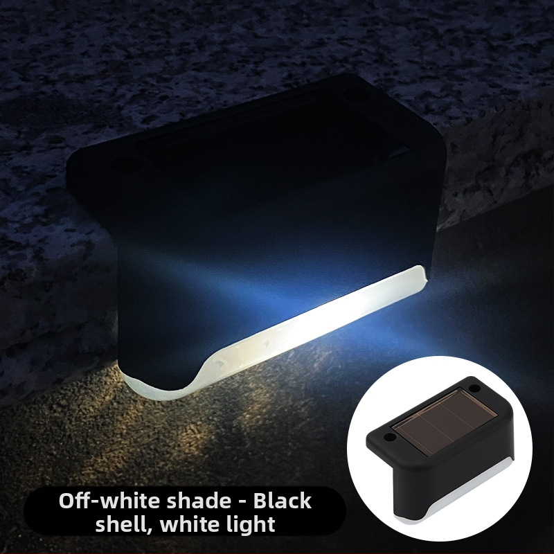 Napelemes kültéri kerti lámpa otthoni kerti elrendezés vízálló lépcsőlámpa kerítés korlát világítás dekoratív lámpa