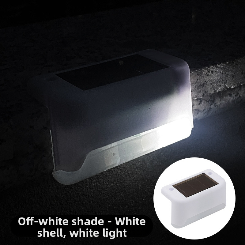 Napelemes kültéri kerti lámpa otthoni kerti elrendezés vízálló lépcsőlámpa kerítés korlát világítás dekoratív lámpa