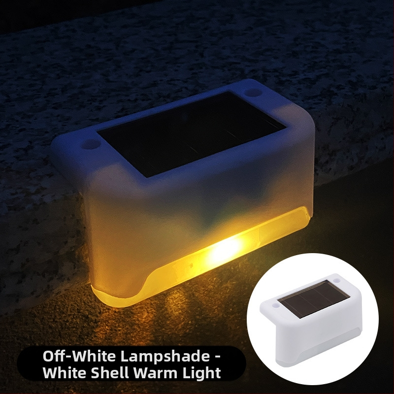 Napelemes kültéri kerti lámpa otthoni kerti elrendezés vízálló lépcsőlámpa kerítés korlát világítás dekoratív lámpa