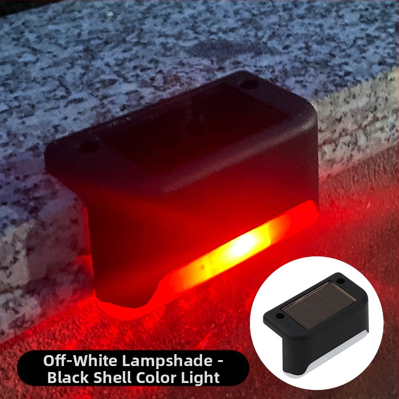 Napelemes kültéri kerti lámpa otthoni kerti elrendezés vízálló lépcsőlámpa kerítés korlát világítás dekoratív lámpa