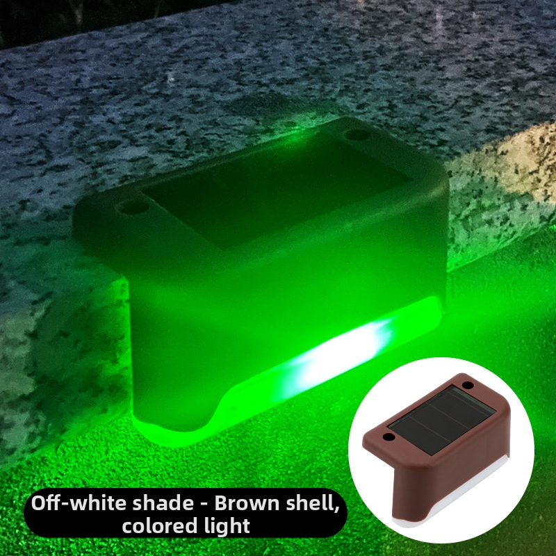 Napelemes kültéri kerti lámpa otthoni kerti elrendezés vízálló lépcsőlámpa kerítés korlát világítás dekoratív lámpa