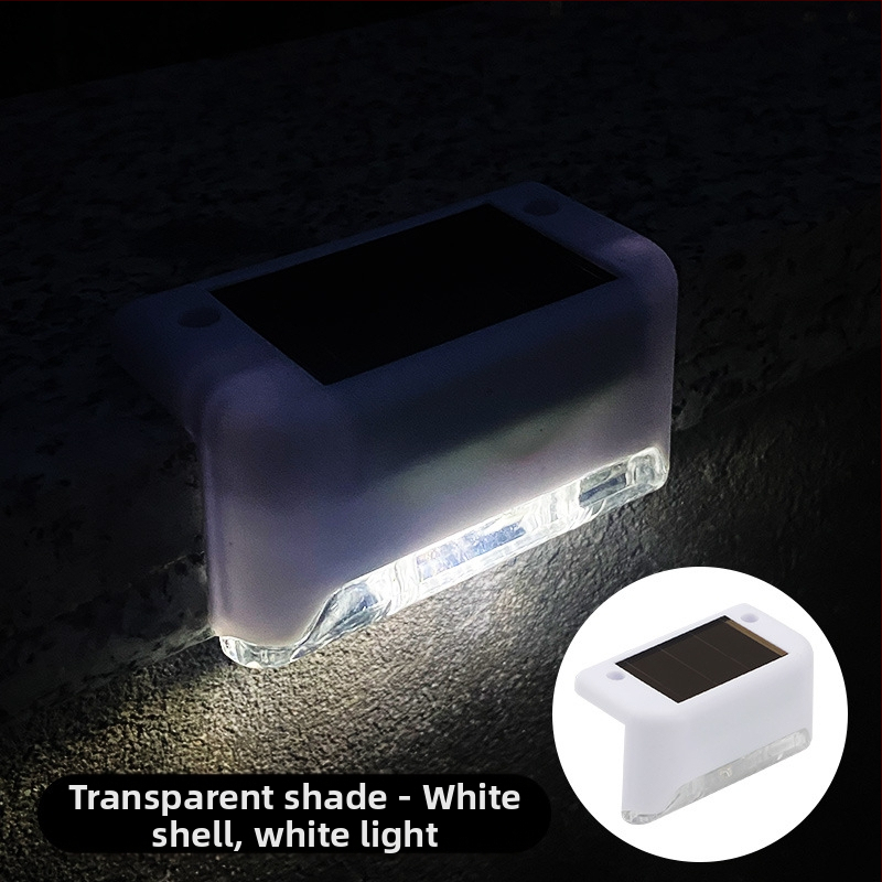 Napelemes kültéri kerti lámpa otthoni kerti elrendezés vízálló lépcsőlámpa kerítés korlát világítás dekoratív lámpa