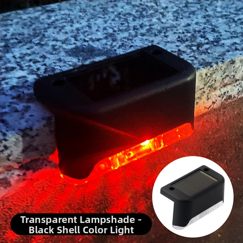 Napelemes kültéri kerti lámpa otthoni kerti elrendezés vízálló lépcsőlámpa kerítés korlát világítás dekoratív lámpa