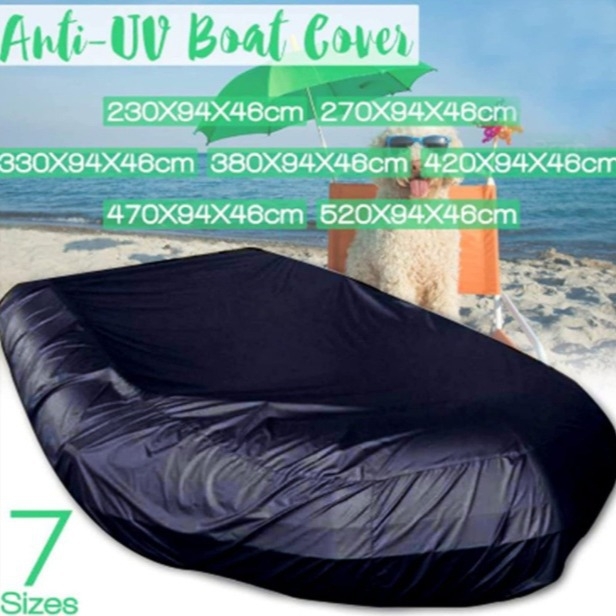 Határokon átnyúló vízálló és porálló UV-álló felfújható csónakvédő gumicsónakvédő horgászkajak-takaró