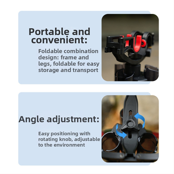 Double Fortressi õnge kolmnurkne kronstein alumiiniumsulamist kaasaskantav Luya õnge kronstein õnge kronstein meriõnge aku kronstein