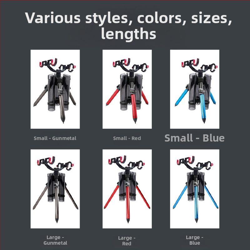 Скоба за въдица Double Fortress с триъгълна скоба, алуминиева сплав, преносима скоба за въдица Luya, скоба за въдица, скоба за батерия за въдица Sea...