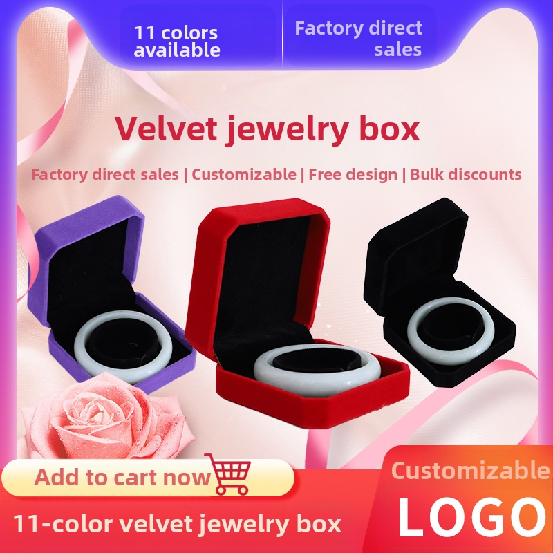 Кадифена кутия за бижута, нова кутия за опаковане на гривна, кадифена кутия за показване, кутия за опаковане на гривна, кадифена осмоъгълна кутия, кутия за гривна