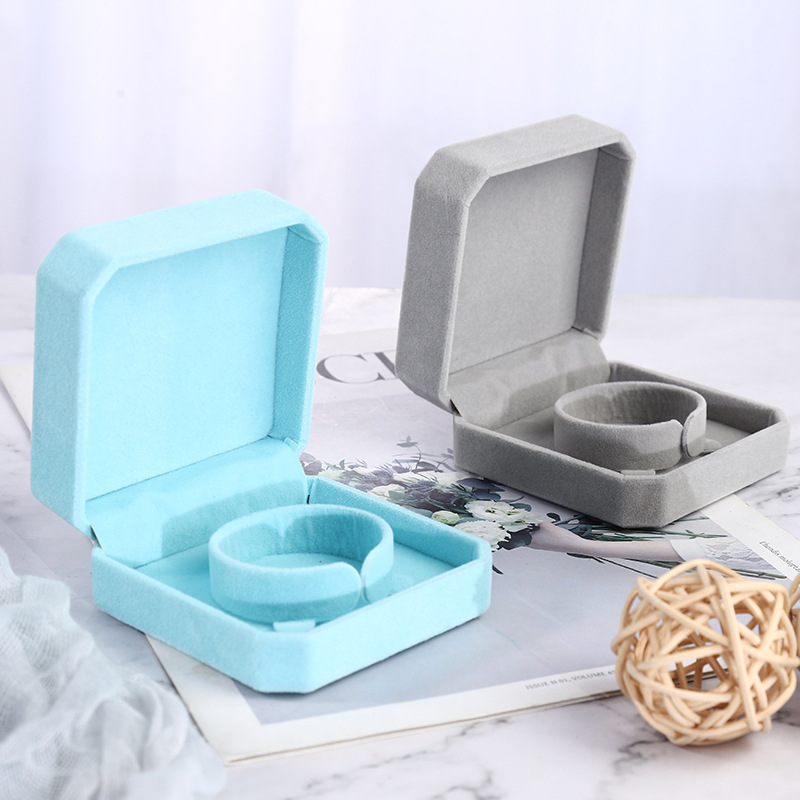 Aksominė papuošalų dėžutė, nauja apyrankės pakavimo dėžutė, aksominė demonstracinė dėžutė, apyrankės pakavimo dėžutė, aksominė aštuonkampė dėžutė, apyrankės dėžutė