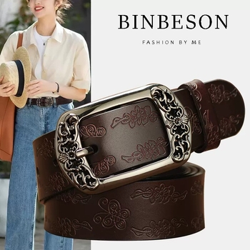 Fekete öves női farmernadrág, mindenhez illő cowboy övvel, divatos, egyszerű, dekoratív, vintage, trendi öv nőknek