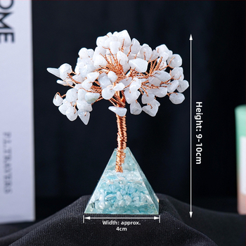 Tarpvalstybinis karštas išpardavimas Natūralus krištolinis žvyras Turto medis Klijai Lašinantis Derva Piramidės Pagrindas Namų Svetainės Dekoravimo Papuošalai