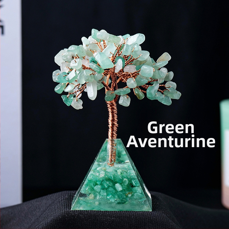 Tarpvalstybinis karštas išpardavimas Natūralus krištolinis žvyras Turto medis Klijai Lašinantis Derva Piramidės Pagrindas Namų Svetainės Dekoravimo Papuošalai