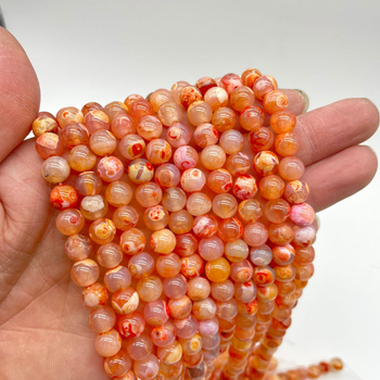 Piiriülesed uued tuledraakon-agaat helmed, isetehtud ehted, aksessuaarid, poolvalmis tuleagaat ümmargused helmed, tehasepood