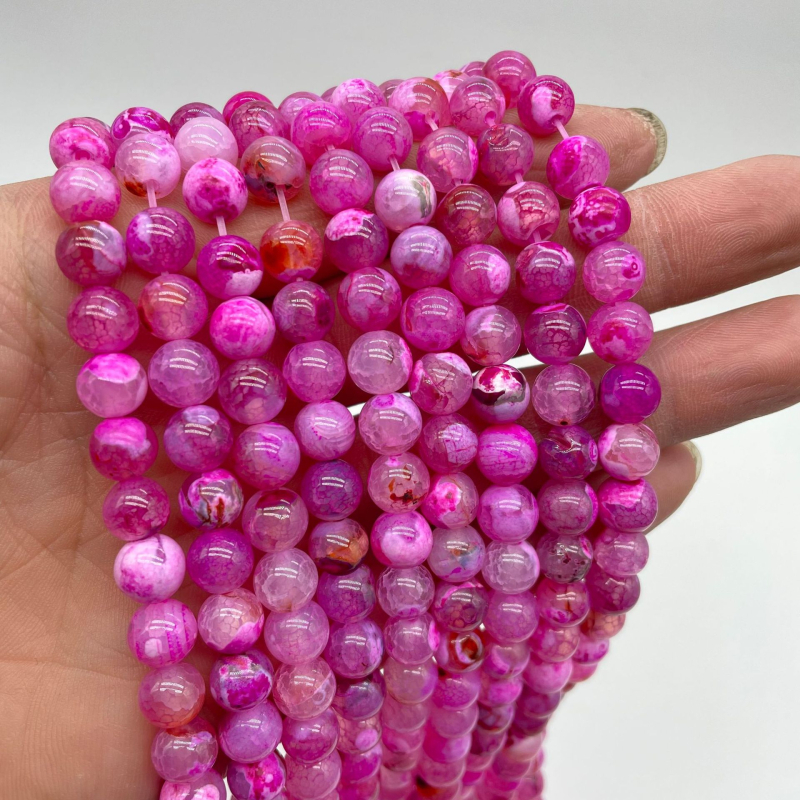 Piiriülesed uued tuledraakon-agaat helmed, isetehtud ehted, aksessuaarid, poolvalmis tuleagaat ümmargused helmed, tehasepood