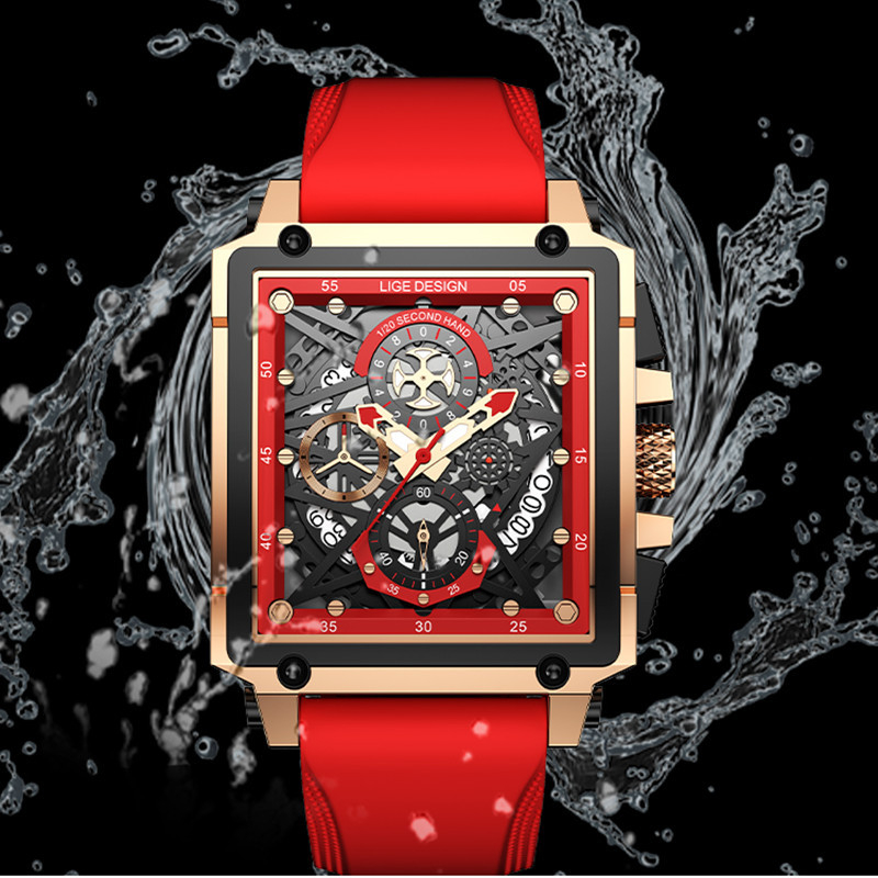 Ruudukujuline õõneskellaga meeste tipptasemel ärikellaga trendikas veekindel helendav kvartskellaga piiriülene hulgimüügikalender