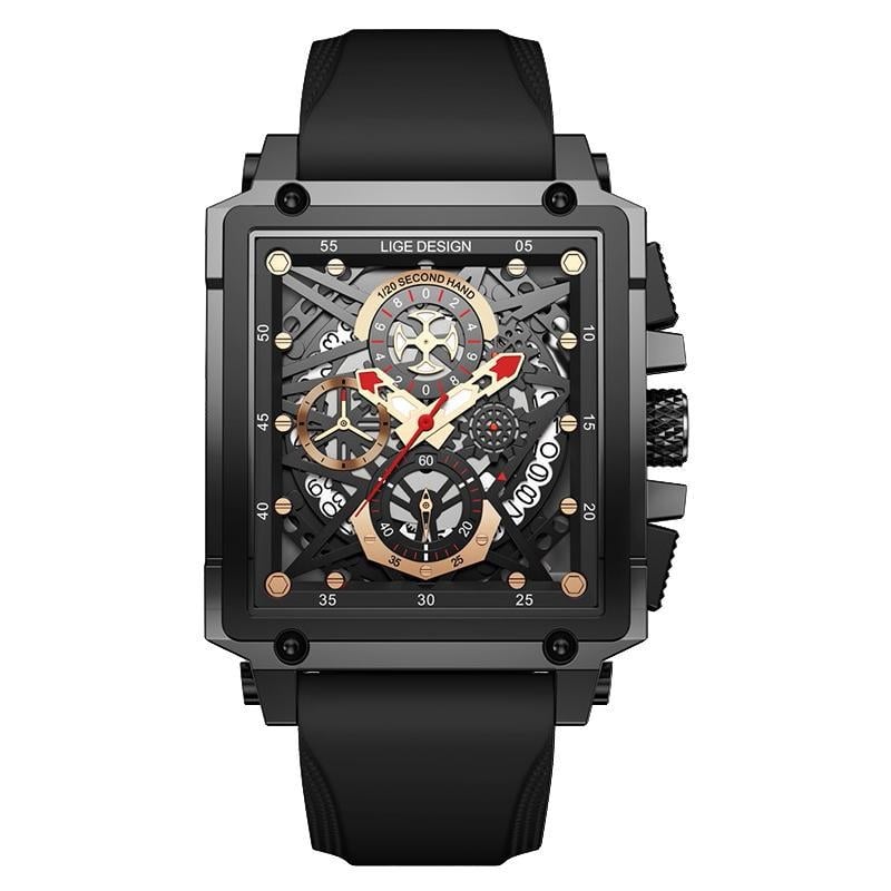 Ruudukujuline õõneskellaga meeste tipptasemel ärikellaga trendikas veekindel helendav kvartskellaga piiriülene hulgimüügikalender