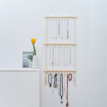 Ins Bohemian käsitöö kootud ehete hoiustamise pitsist beebi peavõru hoiustamisriiul piiriülene kuum müük