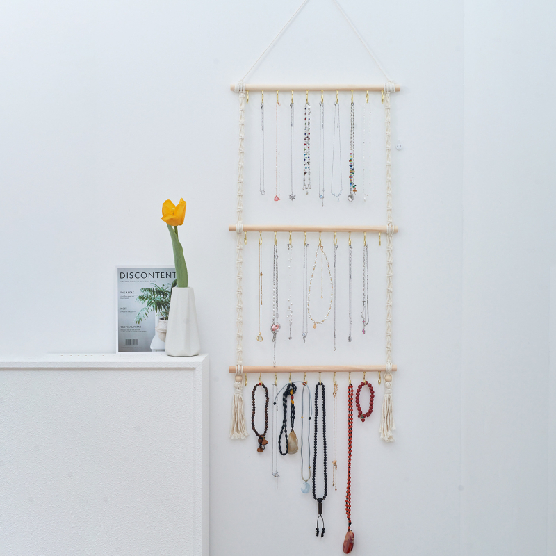 Ins Bohemian käsitöö kootud ehete hoiustamise pitsist beebi peavõru hoiustamisriiul piiriülene kuum müük