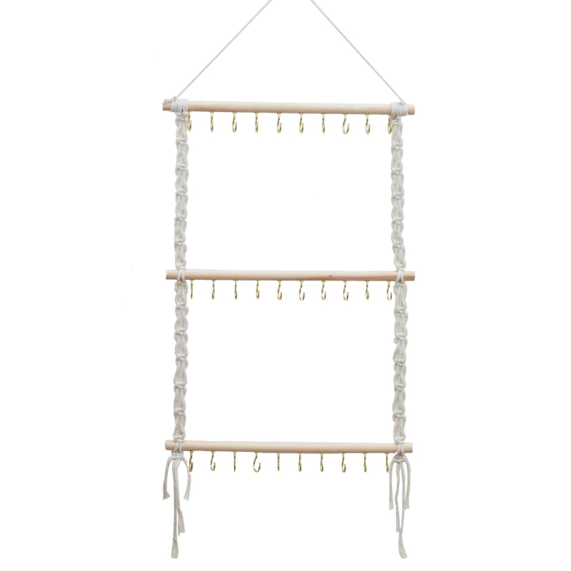 Ins Bohemian käsitöö kootud ehete hoiustamise pitsist beebi peavõru hoiustamisriiul piiriülene kuum müük