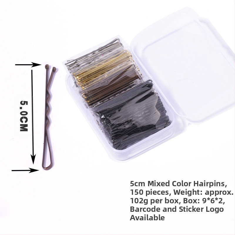 Karštas juodas žodinis segtukas, auksinis plaukų segtukas, apvalus plaukų segtukas, galvos apdangalas, disko formos plaukų segtukas dėžutėje