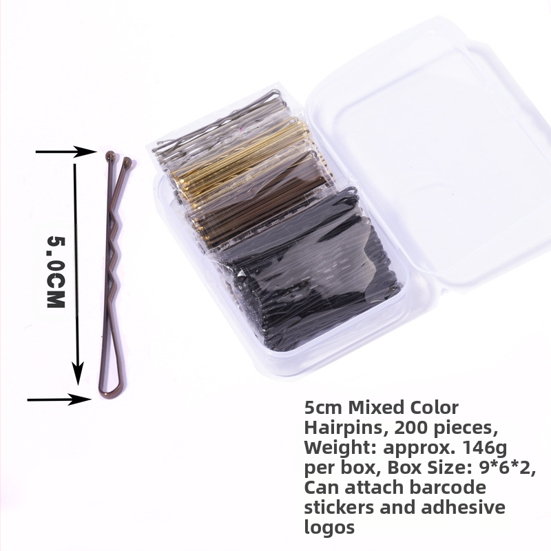 Karštas juodas žodinis segtukas, auksinis plaukų segtukas, apvalus plaukų segtukas, galvos apdangalas, disko formos plaukų segtukas dėžutėje