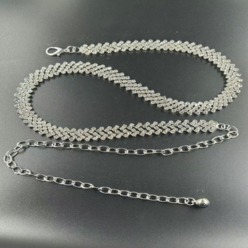 Piiriülene Euroopa ja Ameerika naiste vöö, naiste vabaaja kaunistusega metallkett, õhuke vöökett, kivikestega inkrusteeritud puurvöö seelikuga