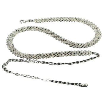 Piiriülene Euroopa ja Ameerika naiste vöö, naiste vabaaja kaunistusega metallkett, õhuke vöökett, kivikestega inkrusteeritud puurvöö seelikuga