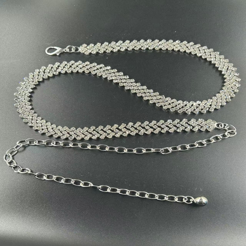 Piiriülene Euroopa ja Ameerika naiste vöö, naiste vabaaja kaunistusega metallkett, õhuke vöökett, kivikestega inkrusteeritud puurvöö seelikuga