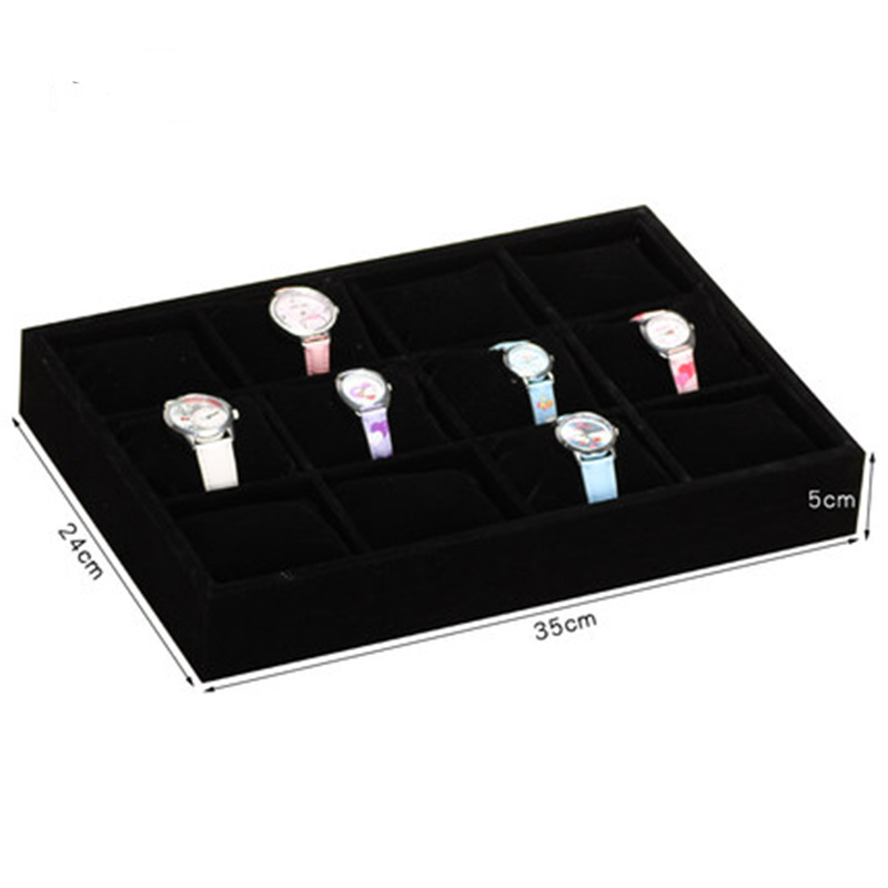 Ledo pilkos spalvos 12 tinklelio pagalvių lėkštė papuošalų demonstravimo lentynėlė papuošalų apyrankių lėkštė demonstravimo stalas mados laikrodžių demonstravimo rekvizitai didmeninė prekyba