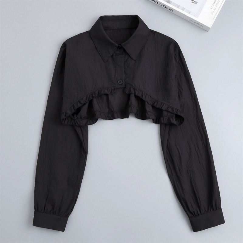 2023. aasta suvised naiste pluusid, lühikesed päikesekaitsega kardiganid seelikute ja sallidega, superhaldjalikud ja stiilsed särgid, piiriülesed tootjad