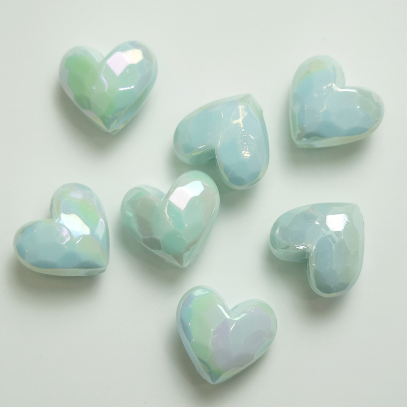 Lausvärviga kaetud AB Macaron lõigatud armastuse isetegemise mobiiltelefoni keti helmestega aksessuaarid sirge auguga virsiku südame materjal hulgimüük