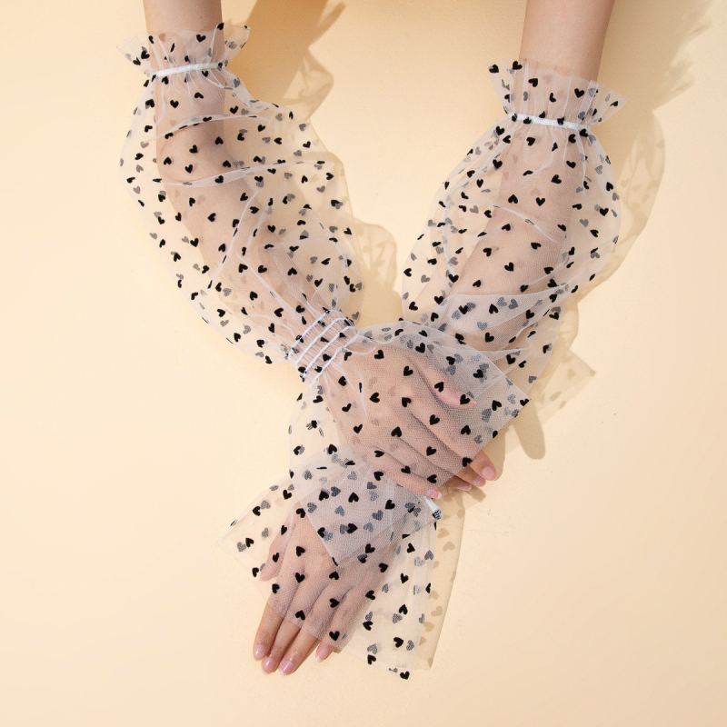 Suvised pitsist päikesekaitsekreemi võrgust varrukad, naiste õhukesed UV-vastased kindad, pikkade varrukatega sõidukindad, kaitsvad ratsakindad