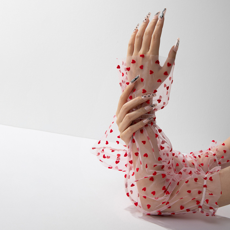 Suvised pitsist päikesekaitsekreemi võrgust varrukad, naiste õhukesed UV-vastased kindad, pikkade varrukatega sõidukindad, kaitsvad ratsakindad