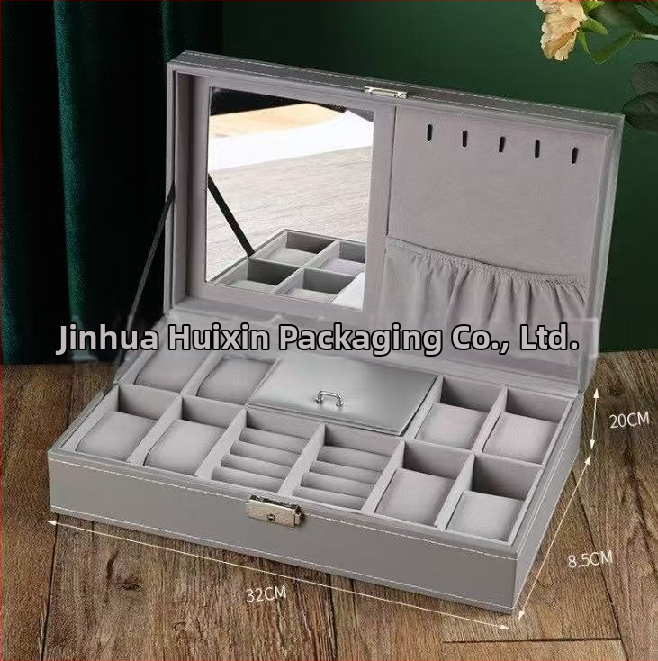 Χονδρική πώληση ρολογιών υψηλής ποιότητας, κουτί κοσμημάτων αποθήκευσης ρολογιών, έτοιμο δερμάτινο ρολόι, διαφανές κουτί αποθήκευσης παραθύρων