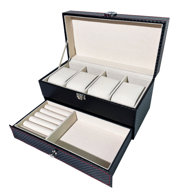 Χονδρική πώληση ρολογιών υψηλής ποιότητας, κουτί κοσμημάτων αποθήκευσης ρολογιών, έτοιμο δερμάτινο ρολόι, διαφανές κουτί αποθήκευσης παραθύρων