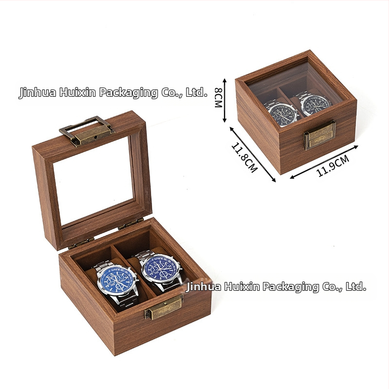 Χονδρική πώληση ρολογιών υψηλής ποιότητας, κουτί κοσμημάτων αποθήκευσης ρολογιών, έτοιμο δερμάτινο ρολόι, διαφανές κουτί αποθήκευσης παραθύρων