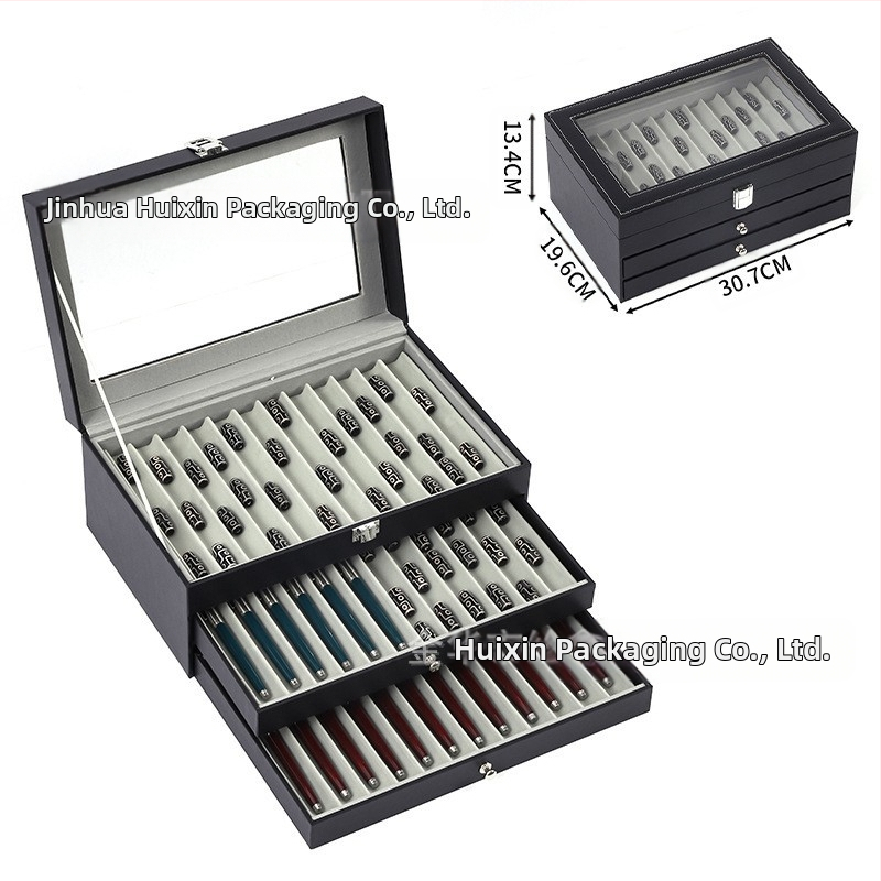 Χονδρική πώληση ρολογιών υψηλής ποιότητας, κουτί κοσμημάτων αποθήκευσης ρολογιών, έτοιμο δερμάτινο ρολόι, διαφανές κουτί αποθήκευσης παραθύρων