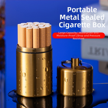 YF815 pārnēsājams piekarināms gredzens metāla mitrumizturīgs cigarešu kannas aizzīmogotā cigarešu futrāļa rūpnīcas pārrobežu vairumtirdzniecības tējas kanna