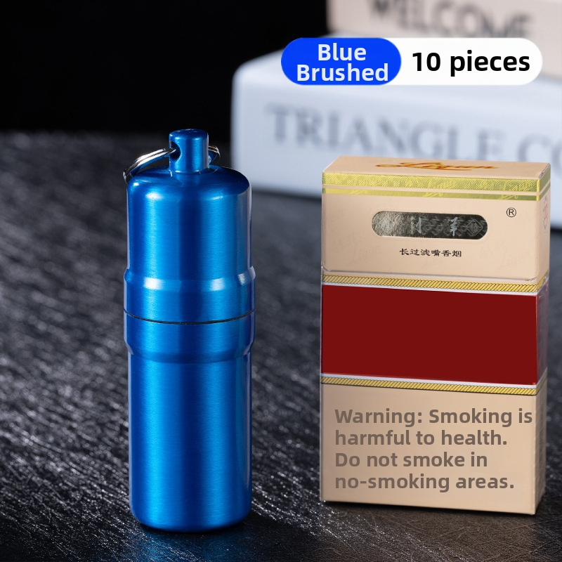 YF815 pārnēsājams piekarināms gredzens metāla mitrumizturīgs cigarešu kannas aizzīmogotā cigarešu futrāļa rūpnīcas pārrobežu vairumtirdzniecības tējas kanna