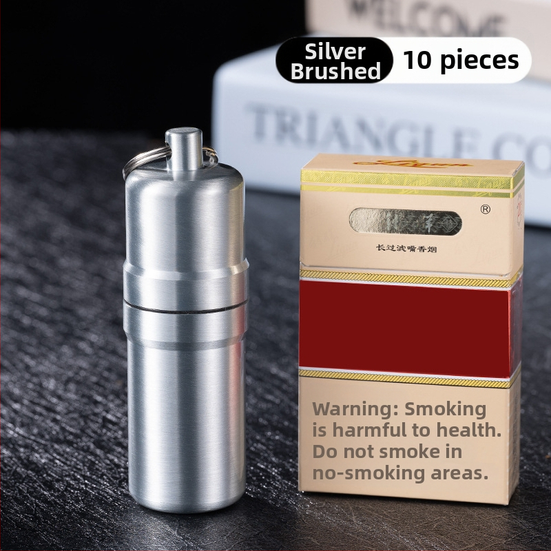 YF815 pārnēsājams piekarināms gredzens metāla mitrumizturīgs cigarešu kannas aizzīmogotā cigarešu futrāļa rūpnīcas pārrobežu vairumtirdzniecības tējas kanna