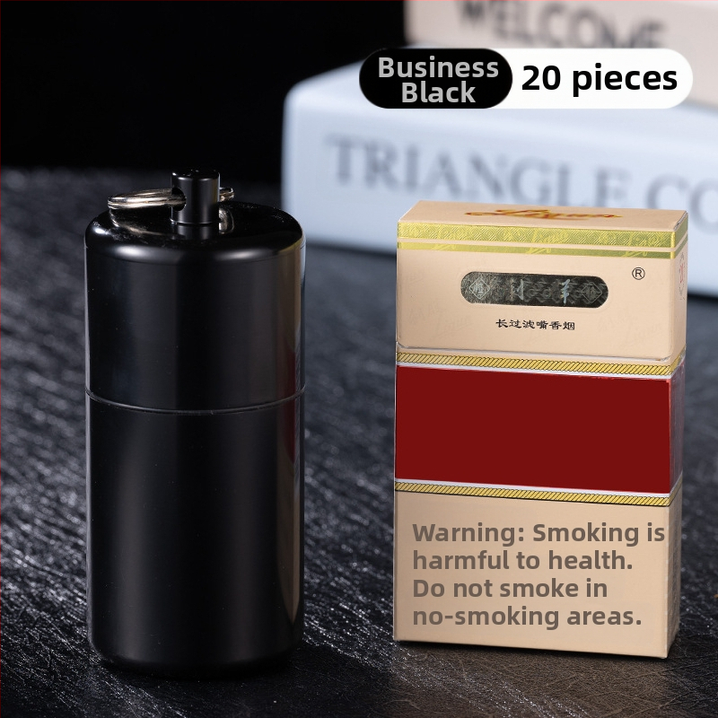 YF815 pārnēsājams piekarināms gredzens metāla mitrumizturīgs cigarešu kannas aizzīmogotā cigarešu futrāļa rūpnīcas pārrobežu vairumtirdzniecības tējas kanna